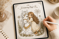 Little Rider Dreams Printable Coloring Book & Positive Quotes