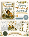 Whimsical Woodland Activity Book (20 pages)